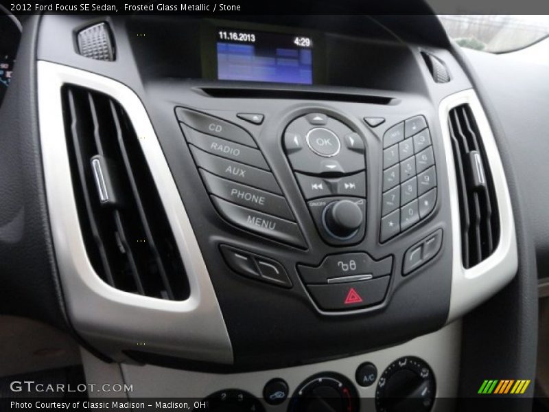 Frosted Glass Metallic / Stone 2012 Ford Focus SE Sedan