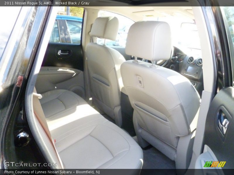 Wicked Black / Gray 2011 Nissan Rogue SL AWD