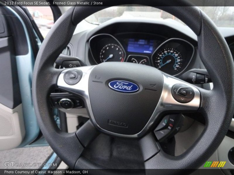 Frosted Glass Metallic / Stone 2012 Ford Focus SE Sedan