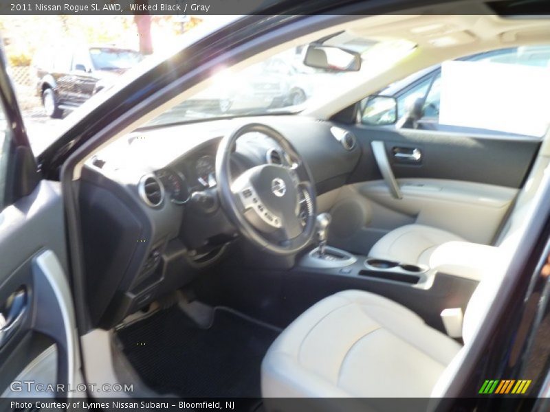Wicked Black / Gray 2011 Nissan Rogue SL AWD