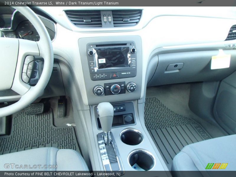 White / Dark Titanium/Light Titanium 2014 Chevrolet Traverse LS