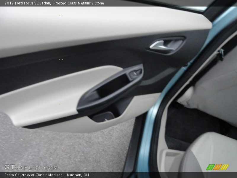 Frosted Glass Metallic / Stone 2012 Ford Focus SE Sedan