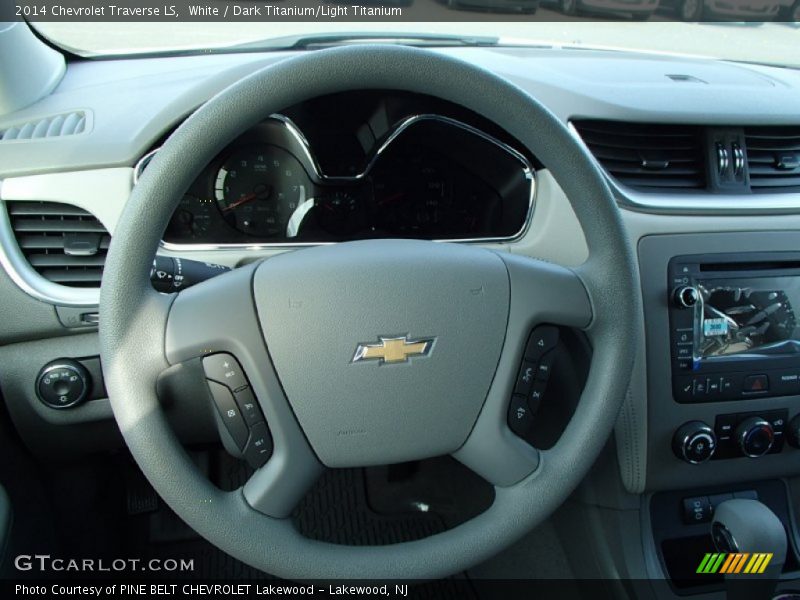 White / Dark Titanium/Light Titanium 2014 Chevrolet Traverse LS