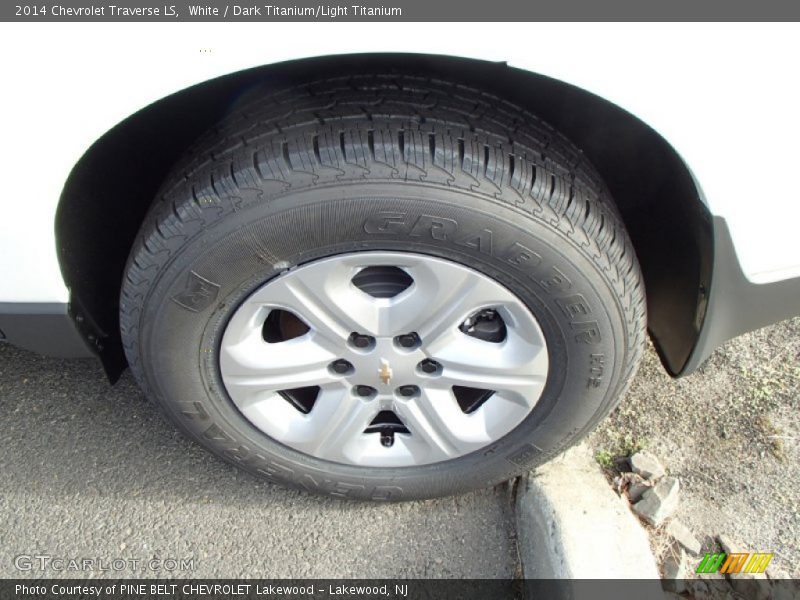 White / Dark Titanium/Light Titanium 2014 Chevrolet Traverse LS