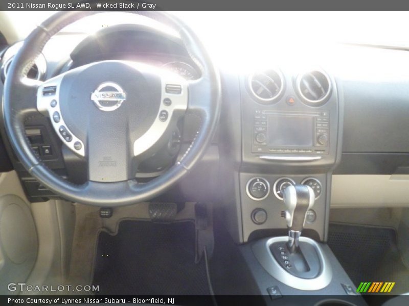Wicked Black / Gray 2011 Nissan Rogue SL AWD