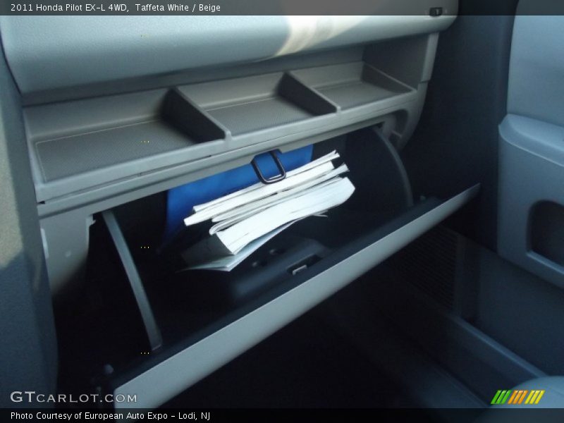 Taffeta White / Beige 2011 Honda Pilot EX-L 4WD
