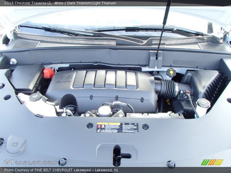White / Dark Titanium/Light Titanium 2014 Chevrolet Traverse LS
