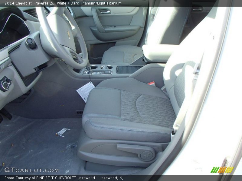 White / Dark Titanium/Light Titanium 2014 Chevrolet Traverse LS