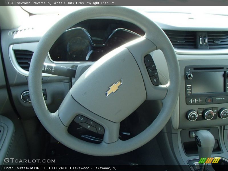 White / Dark Titanium/Light Titanium 2014 Chevrolet Traverse LS