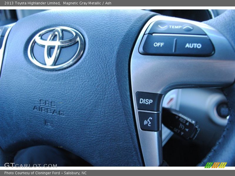 Magnetic Gray Metallic / Ash 2013 Toyota Highlander Limited