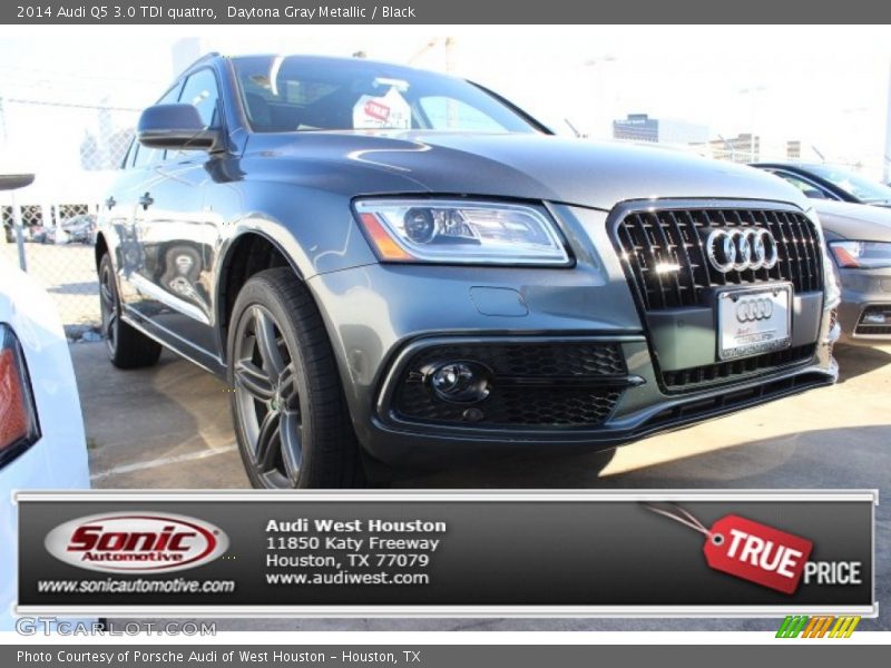 Daytona Gray Metallic / Black 2014 Audi Q5 3.0 TDI quattro