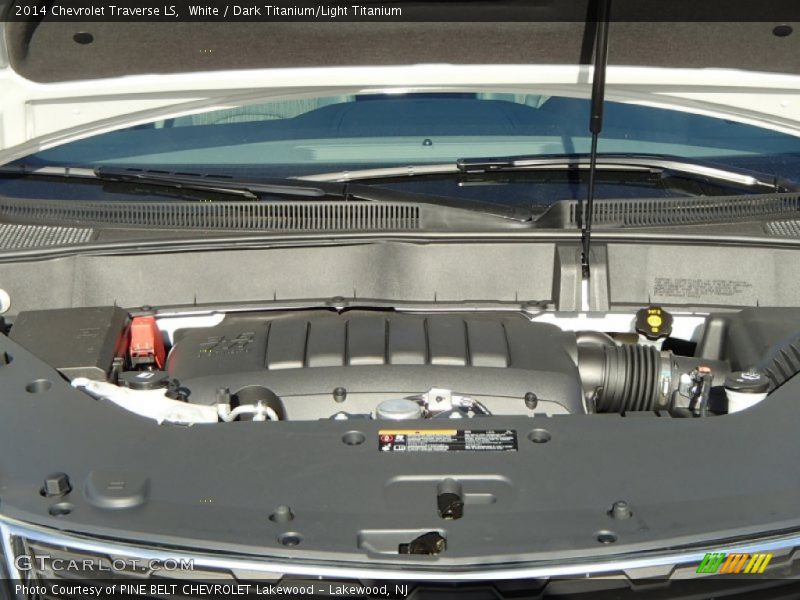 White / Dark Titanium/Light Titanium 2014 Chevrolet Traverse LS