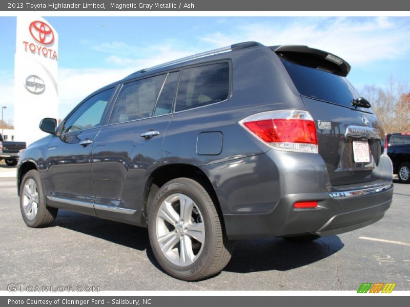 Magnetic Gray Metallic / Ash 2013 Toyota Highlander Limited