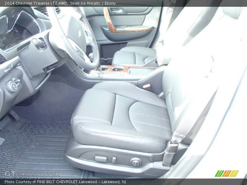 Silver Ice Metallic / Ebony 2014 Chevrolet Traverse LTZ AWD