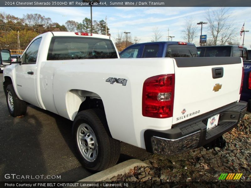 Summit White / Dark Titanium 2014 Chevrolet Silverado 3500HD WT Regular Cab 4x4