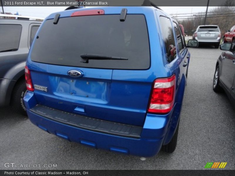 Blue Flame Metallic / Charcoal Black 2011 Ford Escape XLT