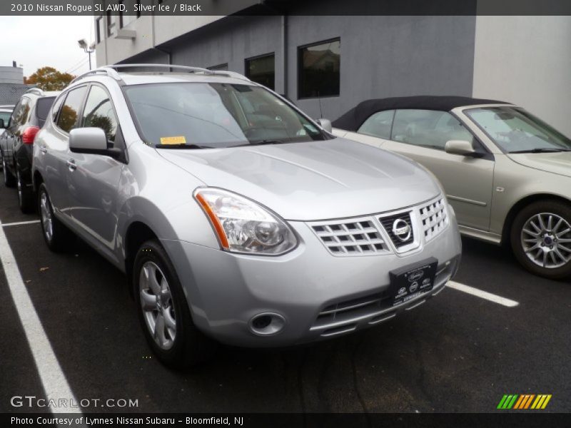 Silver Ice / Black 2010 Nissan Rogue SL AWD