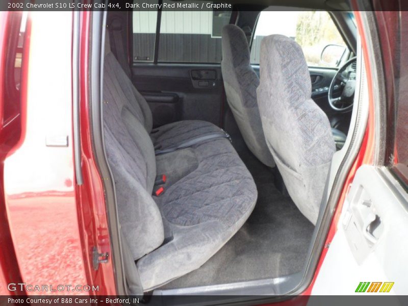 Dark Cherry Red Metallic / Graphite 2002 Chevrolet S10 LS Crew Cab 4x4
