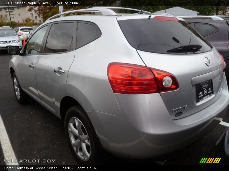 Silver Ice / Black 2010 Nissan Rogue SL AWD