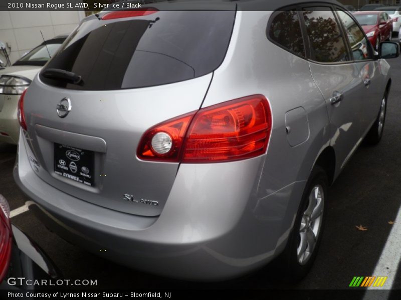 Silver Ice / Black 2010 Nissan Rogue SL AWD