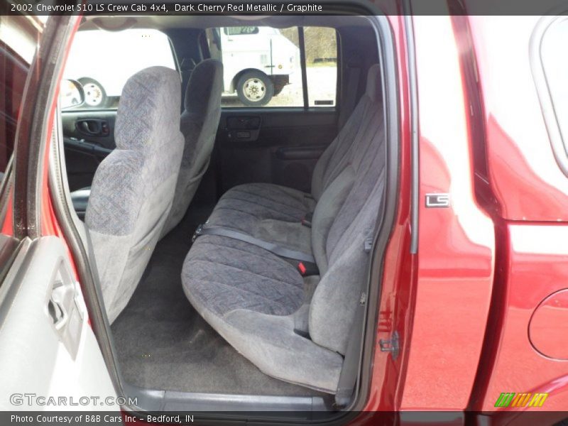 Dark Cherry Red Metallic / Graphite 2002 Chevrolet S10 LS Crew Cab 4x4