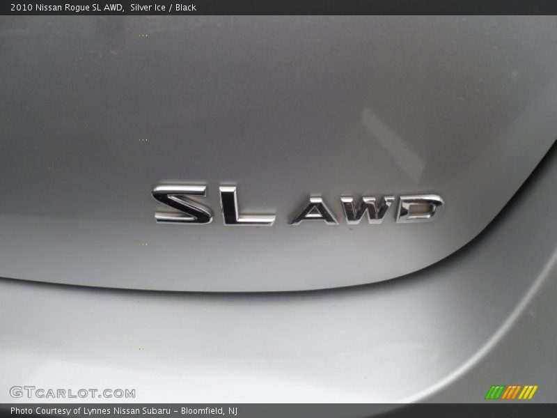 Silver Ice / Black 2010 Nissan Rogue SL AWD