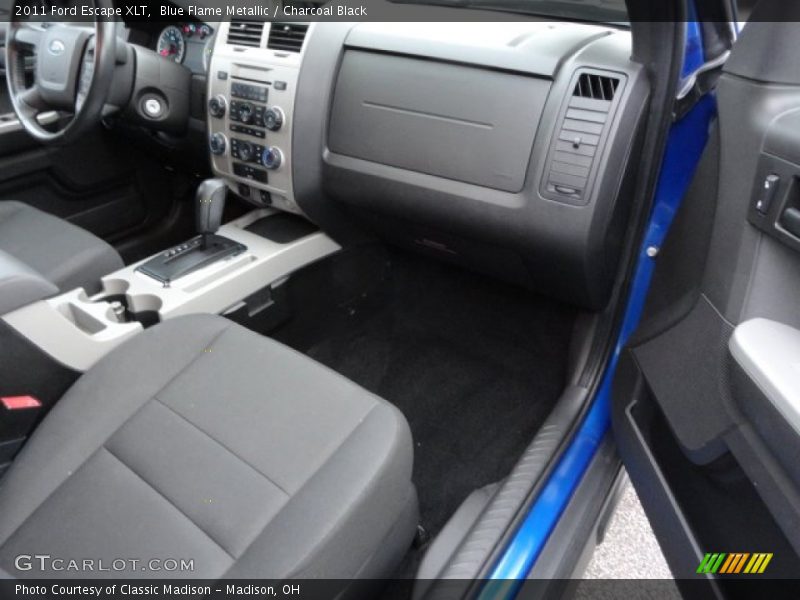 Blue Flame Metallic / Charcoal Black 2011 Ford Escape XLT