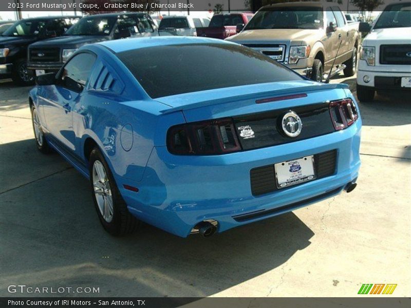 Grabber Blue / Charcoal Black 2013 Ford Mustang V6 Coupe