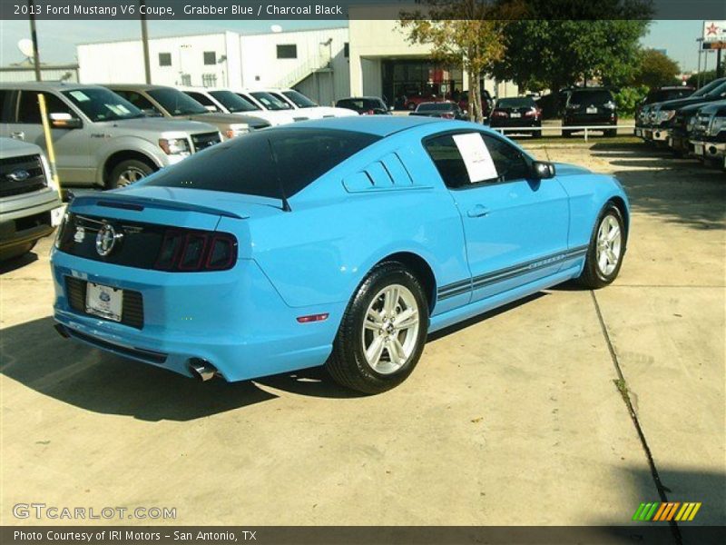 Grabber Blue / Charcoal Black 2013 Ford Mustang V6 Coupe