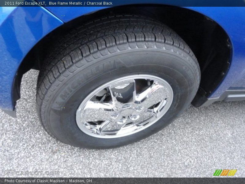 Blue Flame Metallic / Charcoal Black 2011 Ford Escape XLT