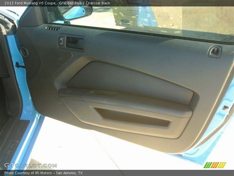 Grabber Blue / Charcoal Black 2013 Ford Mustang V6 Coupe