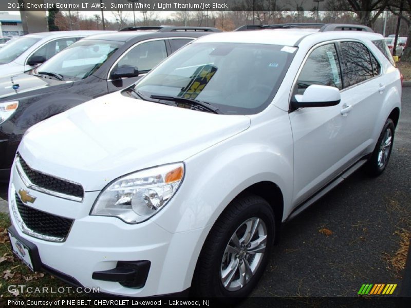 Summit White / Light Titanium/Jet Black 2014 Chevrolet Equinox LT AWD