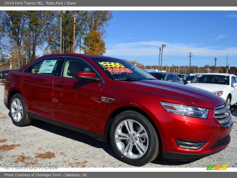 Ruby Red / Dune 2014 Ford Taurus SEL