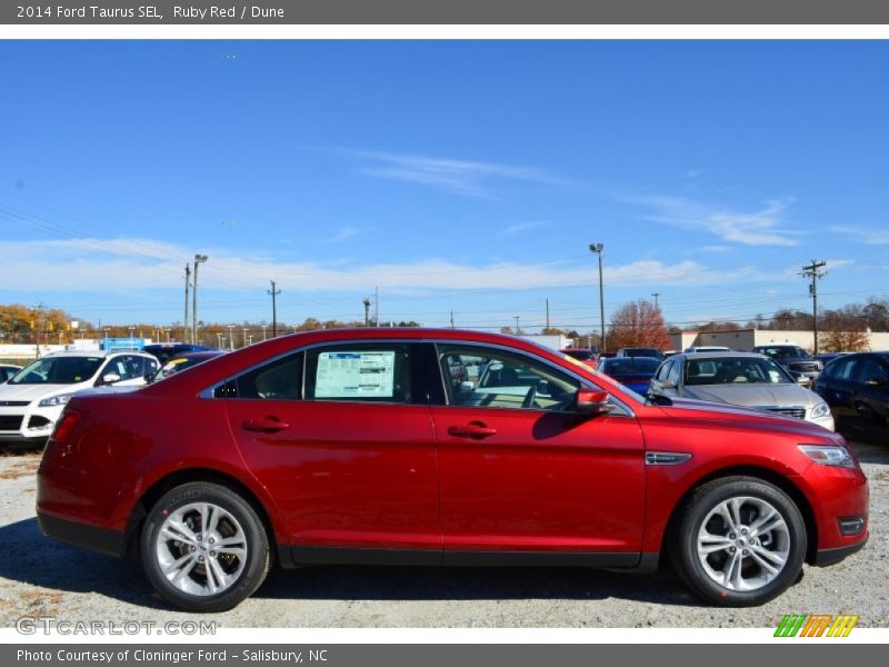 Ruby Red / Dune 2014 Ford Taurus SEL