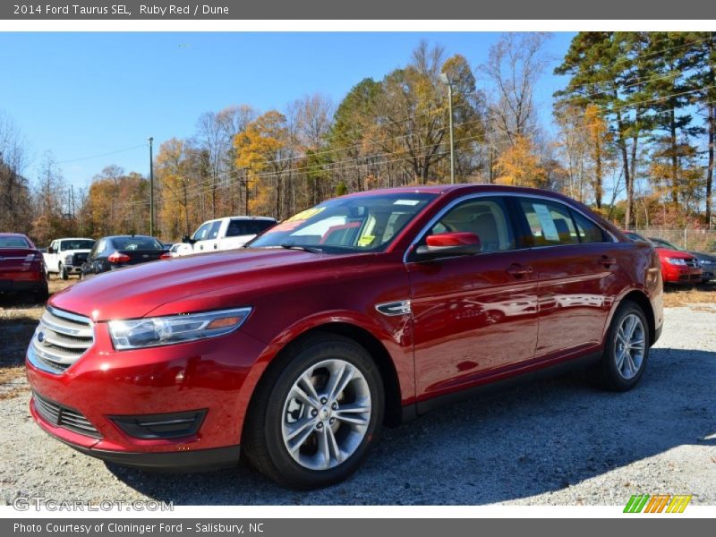 Ruby Red / Dune 2014 Ford Taurus SEL