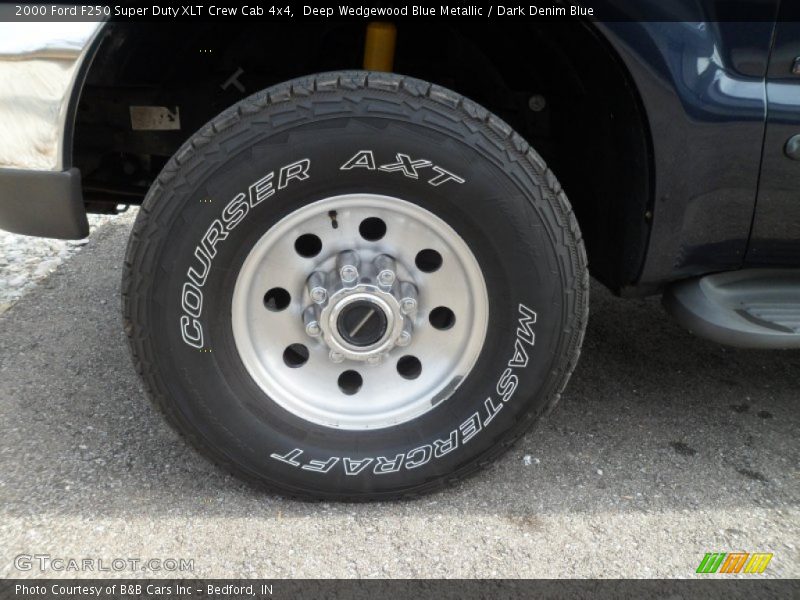 Deep Wedgewood Blue Metallic / Dark Denim Blue 2000 Ford F250 Super Duty XLT Crew Cab 4x4