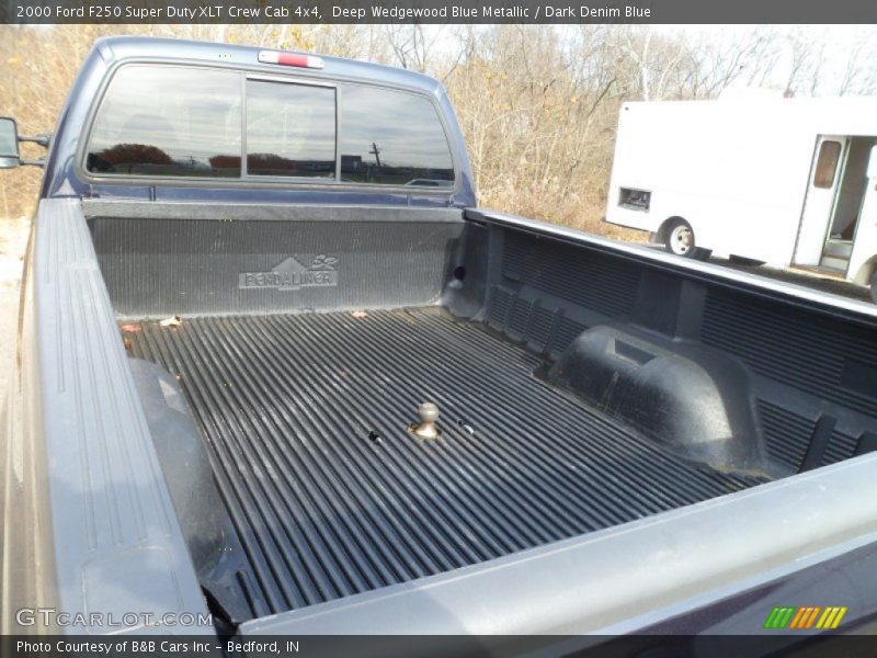 Deep Wedgewood Blue Metallic / Dark Denim Blue 2000 Ford F250 Super Duty XLT Crew Cab 4x4