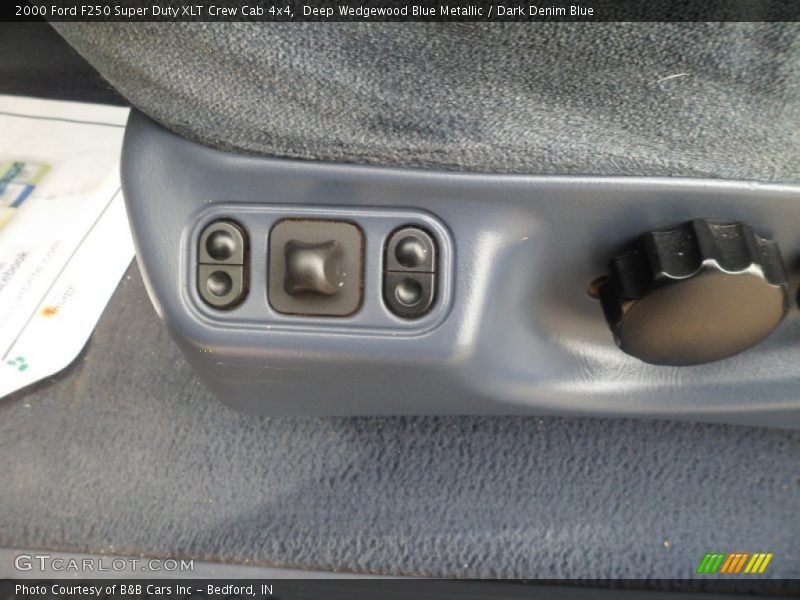 Deep Wedgewood Blue Metallic / Dark Denim Blue 2000 Ford F250 Super Duty XLT Crew Cab 4x4