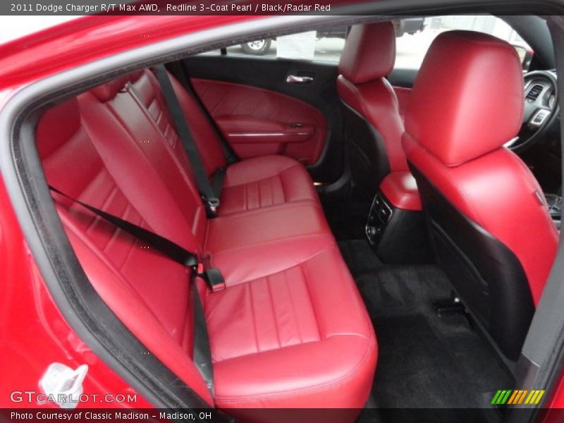 Redline 3-Coat Pearl / Black/Radar Red 2011 Dodge Charger R/T Max AWD