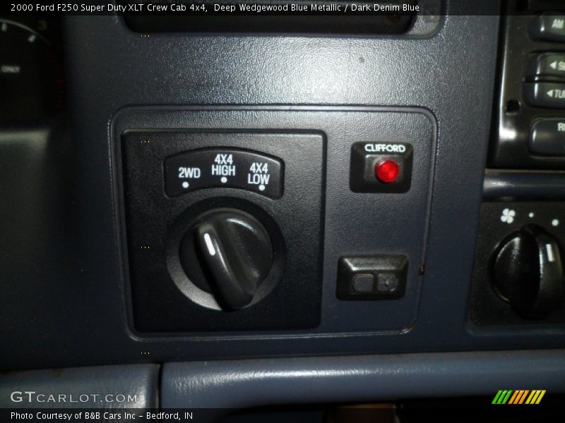 Deep Wedgewood Blue Metallic / Dark Denim Blue 2000 Ford F250 Super Duty XLT Crew Cab 4x4