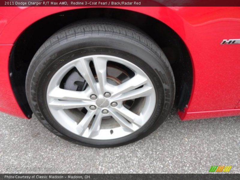 Redline 3-Coat Pearl / Black/Radar Red 2011 Dodge Charger R/T Max AWD
