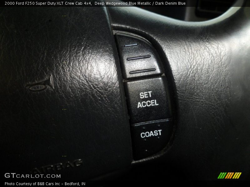 Deep Wedgewood Blue Metallic / Dark Denim Blue 2000 Ford F250 Super Duty XLT Crew Cab 4x4