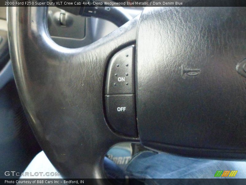 Deep Wedgewood Blue Metallic / Dark Denim Blue 2000 Ford F250 Super Duty XLT Crew Cab 4x4