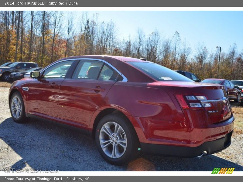 Ruby Red / Dune 2014 Ford Taurus SEL