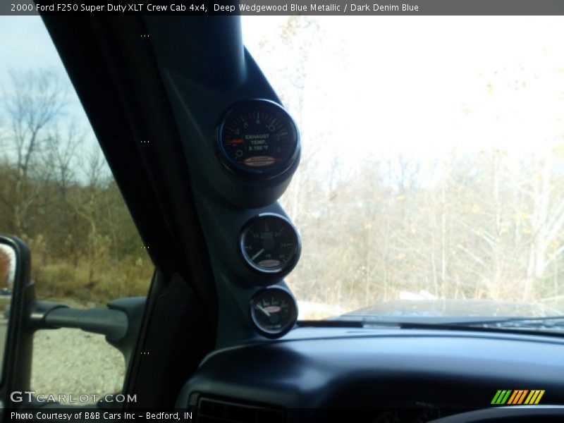 Deep Wedgewood Blue Metallic / Dark Denim Blue 2000 Ford F250 Super Duty XLT Crew Cab 4x4