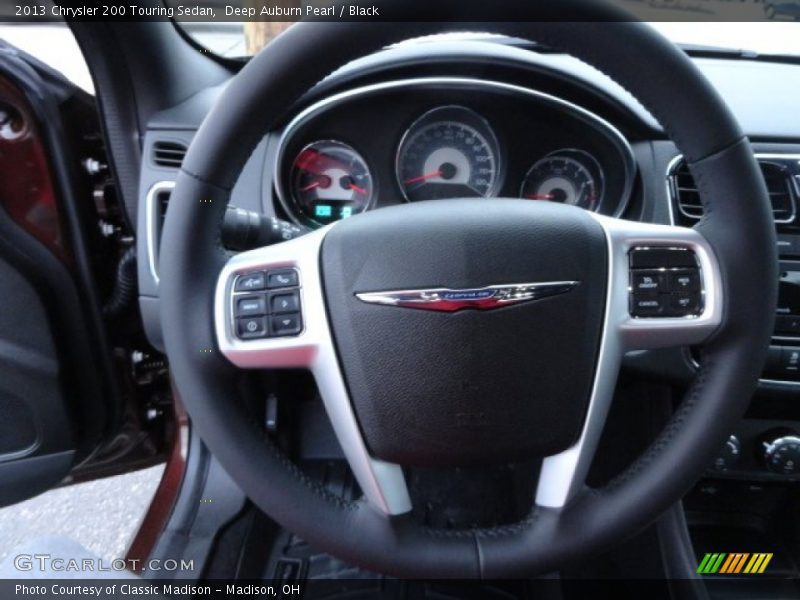 Deep Auburn Pearl / Black 2013 Chrysler 200 Touring Sedan