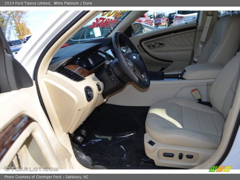 White Platinum / Dune 2014 Ford Taurus Limited