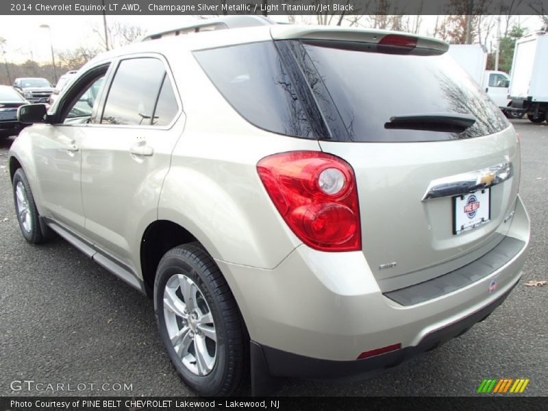 Champagne Silver Metallic / Light Titanium/Jet Black 2014 Chevrolet Equinox LT AWD