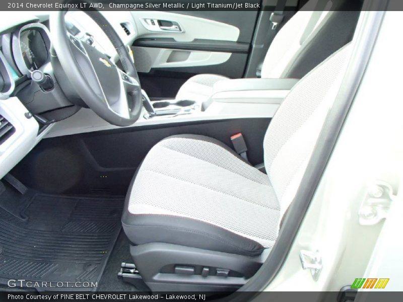 Champagne Silver Metallic / Light Titanium/Jet Black 2014 Chevrolet Equinox LT AWD