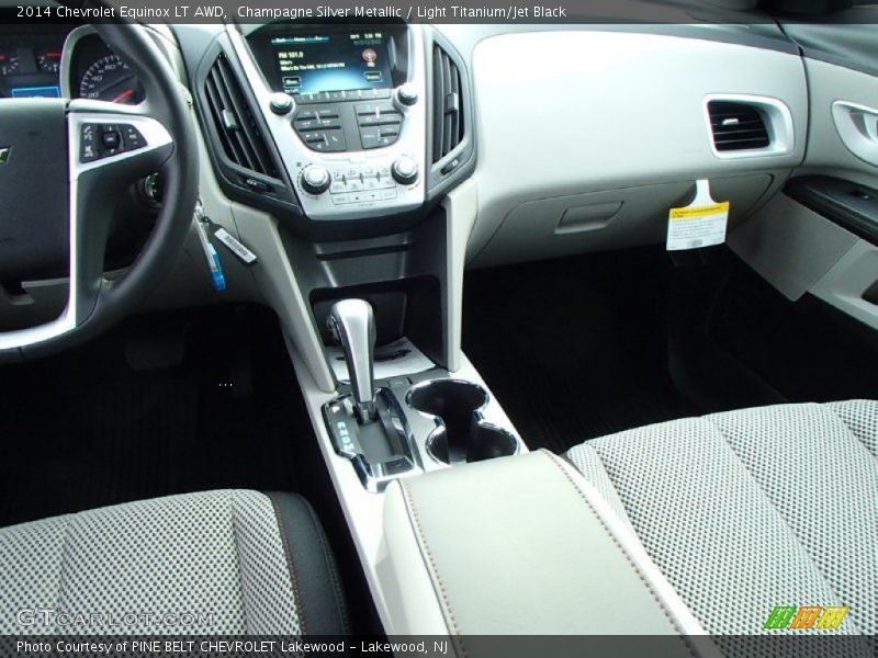 Champagne Silver Metallic / Light Titanium/Jet Black 2014 Chevrolet Equinox LT AWD